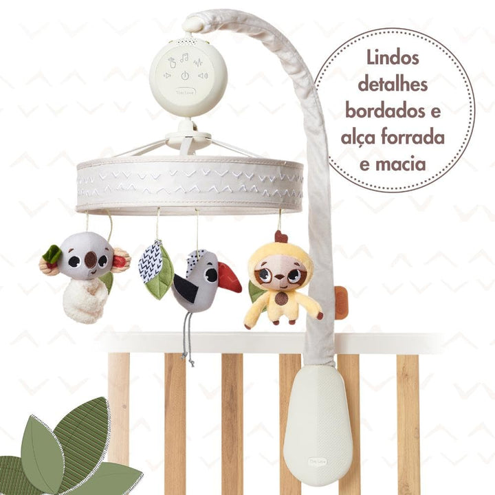Tiny Love Boho Chic Luxe Baby-Mobile, Stylisches Mobile mit Beruhigenden Melodien, Timer und LED Lic