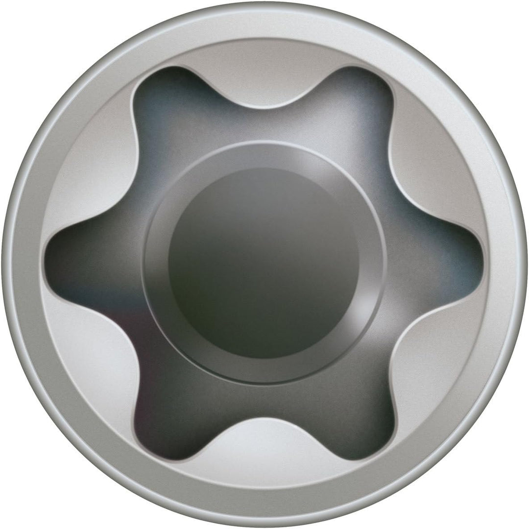 SPAX Terrassenschraube aus Edelstahl rostfrei A2, 5,0 x 40 mm, 200 Stück, T-STAR plus, Zylinderkopf,
