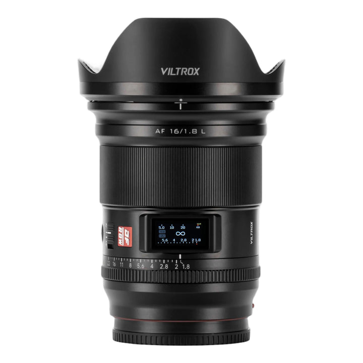 VILTROX 16mm F1.8 L Objektiv für L-Mount, Vollformat-Weitwinkelobjektiv mit grosser Blende und LCD-B