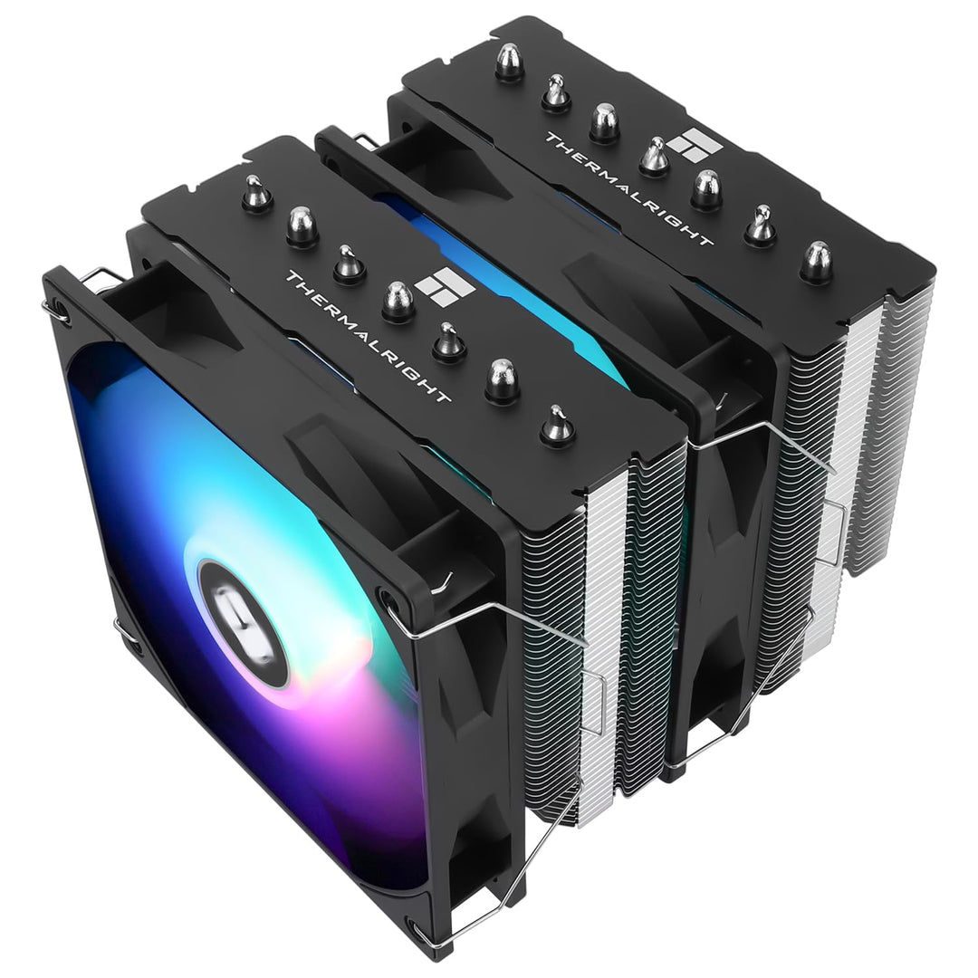 Thermalright PS120SE ARGB CPU-Luftkühler, 7 Heatpipes CPU-Kühler, Dual 120mm TL-C12B-S V2 PWM-Lüfter