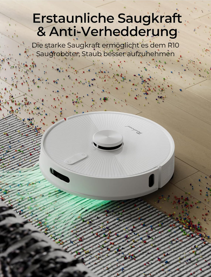 R10 Roboterstaubsauger mit Wischfunktion und Kartierung