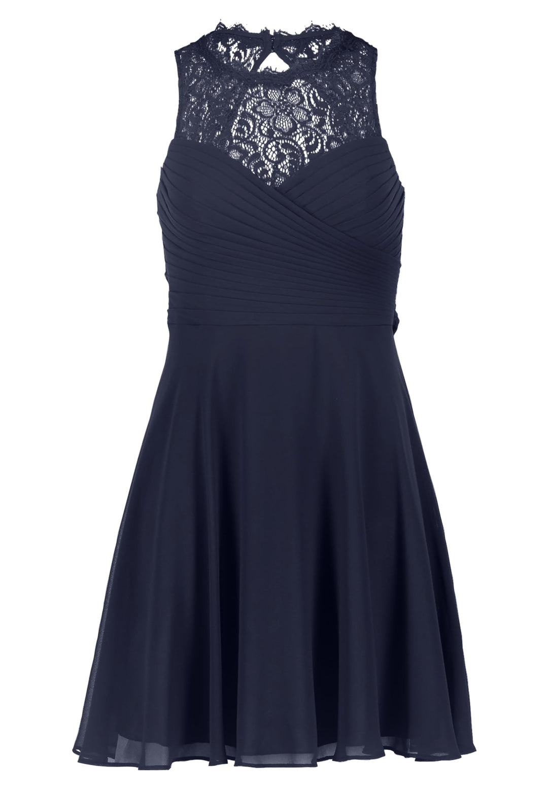 Vera Mont Damen Abendkleid mit Spitze 32 Blau, 32 Blau
