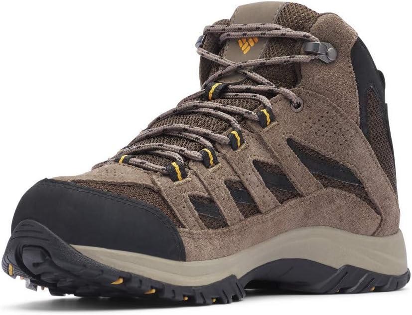 Columbia Crestwood Mid WP wasserdichte Wanderstiefel für Herren 40.5 EU Cordovan Squash, 40.5 EU Cor