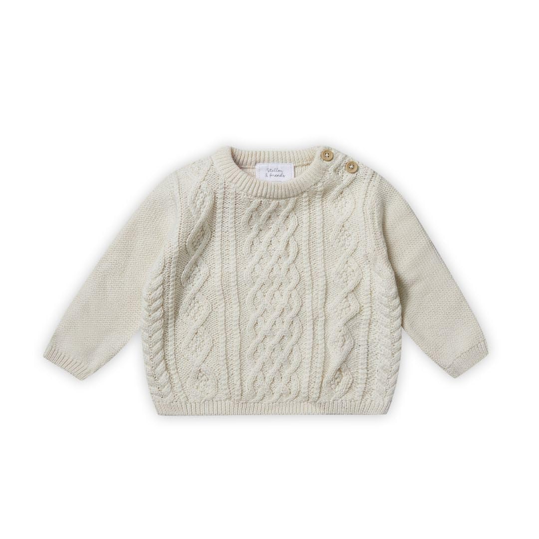 Stellou & friends Strickpullover für Jungen und Mädchen I Hochwertige Baby-Kleidung aus 100% Baumwol