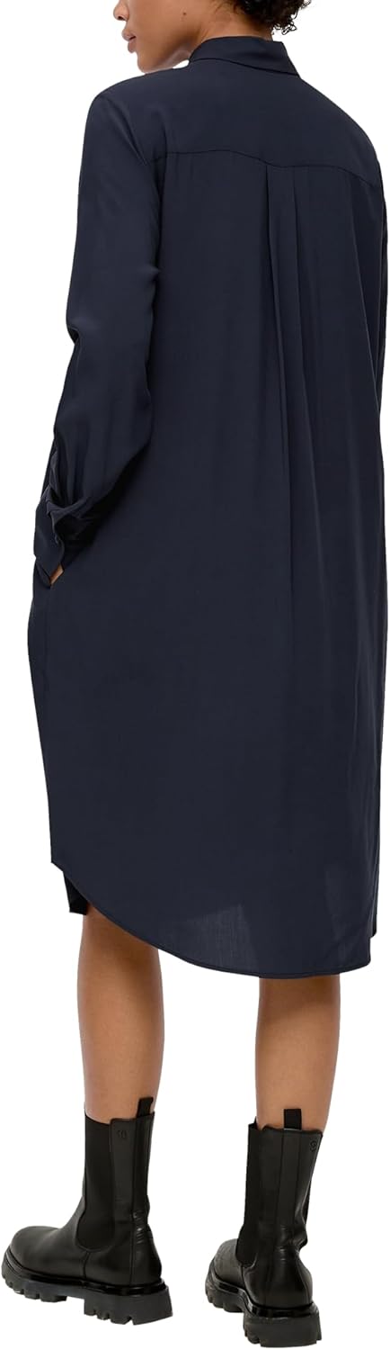 s.Oliver Damen Hemdblusenkleid 32 Blau, 32 Blau