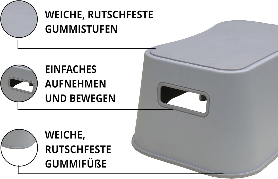 Tritthocker für Kinder ist rutschfest für Küche und Badezimmer