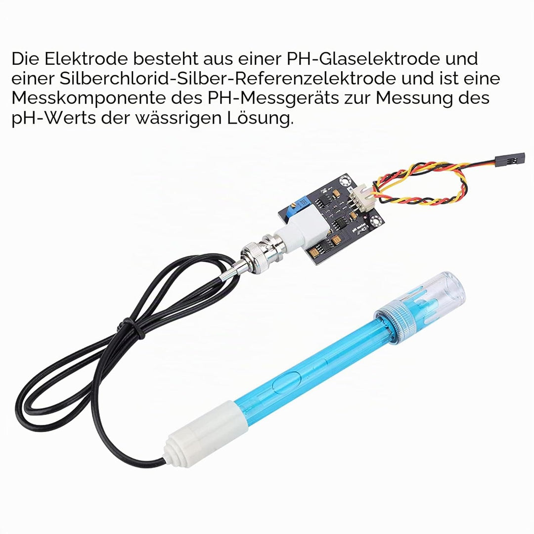 PH-Sensor-Kit Sensor 18 × 8 × 4 PH-Sensor-Modul PH-Sonde zusammengesetzte Elektroden-Testsensor