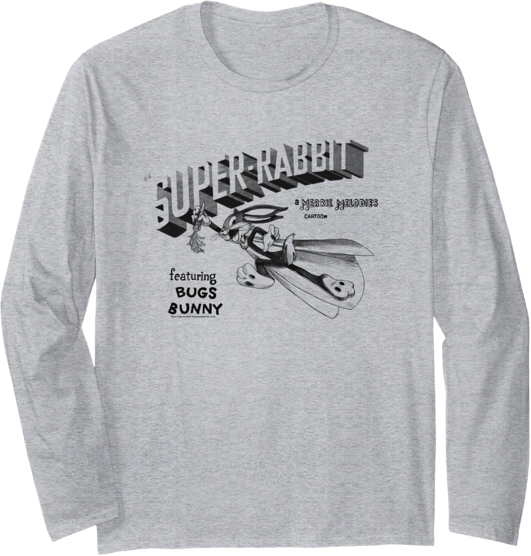 Looney Tunes Bugs Super-Rabbit Langarmshirt