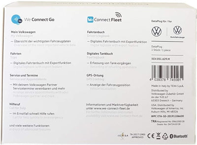 Volkswagen 5GV051629M DataPlug Can-Lesemodul Dongle Smartphone App WeConnect Go Single, Single