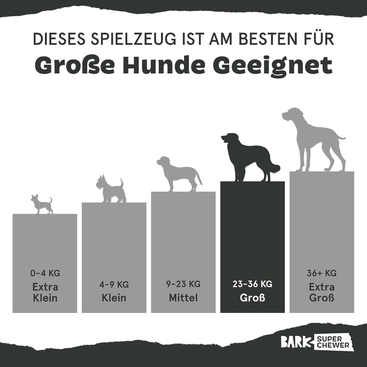 Barkbox Super Chewer Robustes Kauspielzeug für Hunde mit aggressivem Kauverhalten, Leckerli-Spender