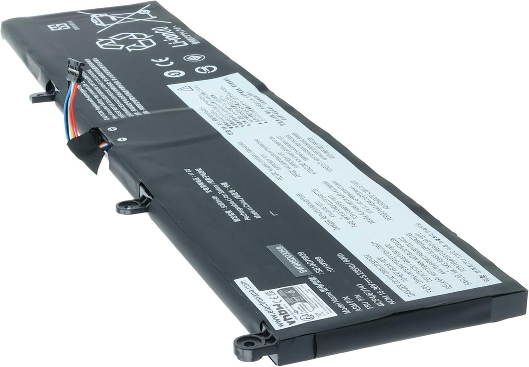 vhbw Akku Ersatz für Lenovo 01AY968, 01AY969, 4ICP4/67/141, 5B10W13898 für Notebook (5150mAh, 13.56V