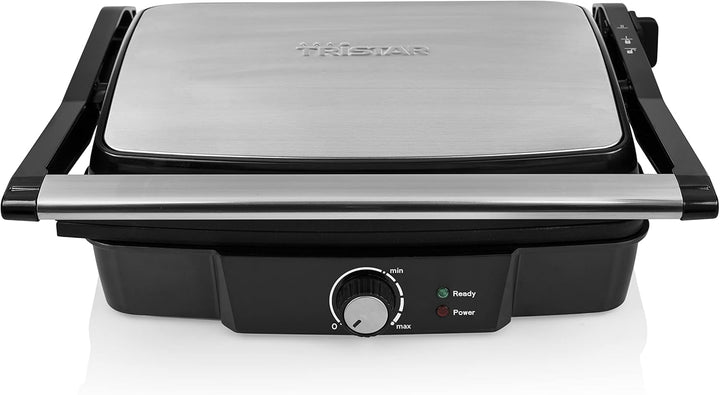 Tristar Kontaktgrill mit 180° Öffnung und Einer Bratfläche von 29 x 23,5 cm/auch als Tischgrill nutz