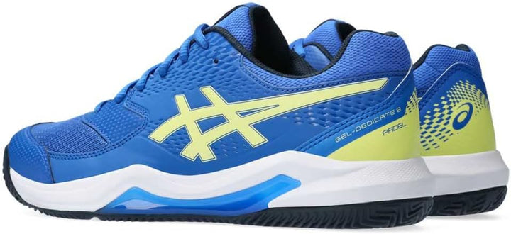 ASICS Dedicate 8 Mann Tennisschuhe Blau Weiss 39.5 EU Illusion Blue Glow Yellow, 39.5 EU Illusion Bl