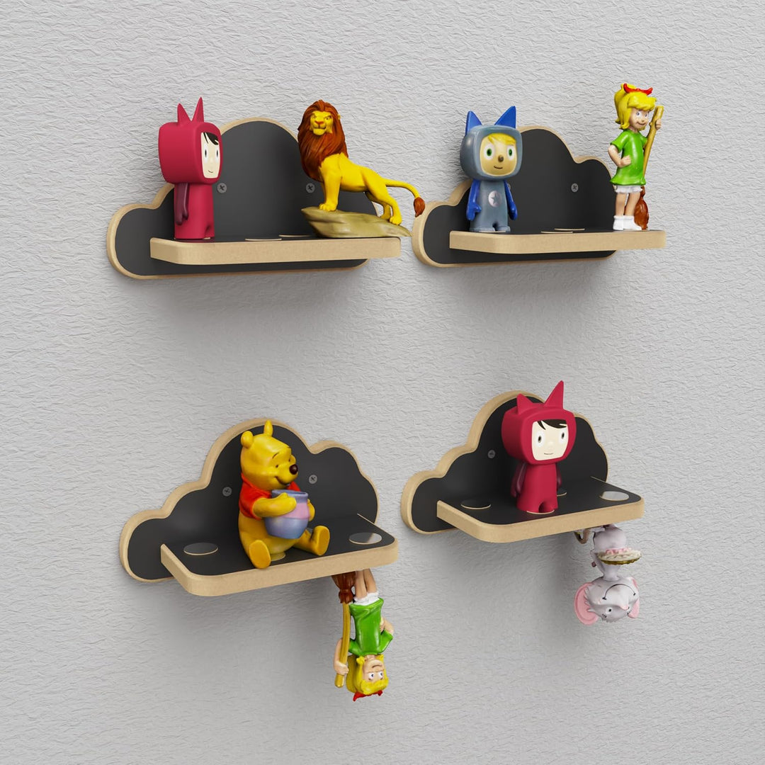 Regal für Toniefiguren, Wandregal für Kinder, Aufbewahrung für Tonies und Tonibox, Kinderregal zur T