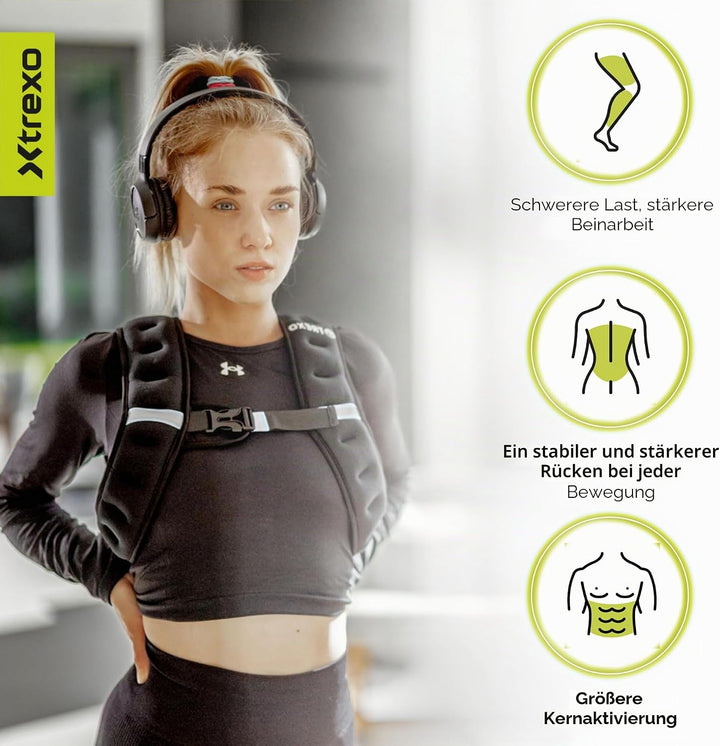 Trainingsweste mit Gewichten 5/8/10 KG 5 KG, 5 KG