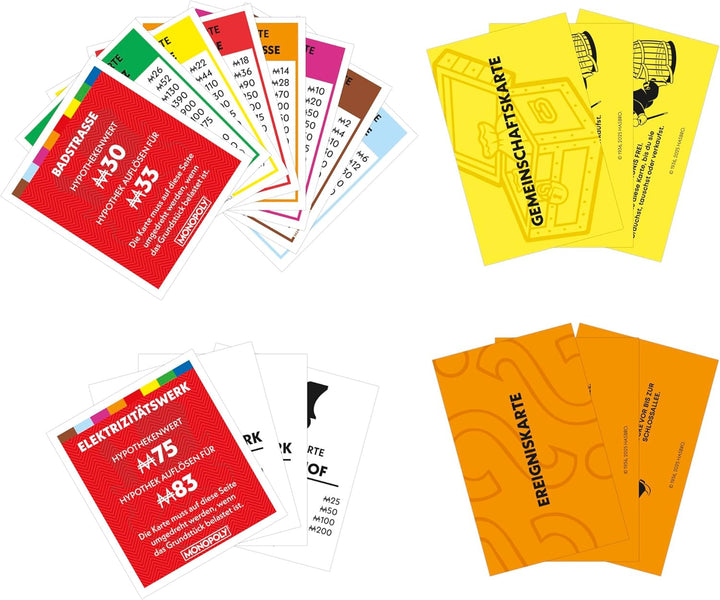 Monopoly Basisspiel mit Aufbewahrungsfach und grösseren Spielfiguren - Deutsche Fassung, Basisspiel