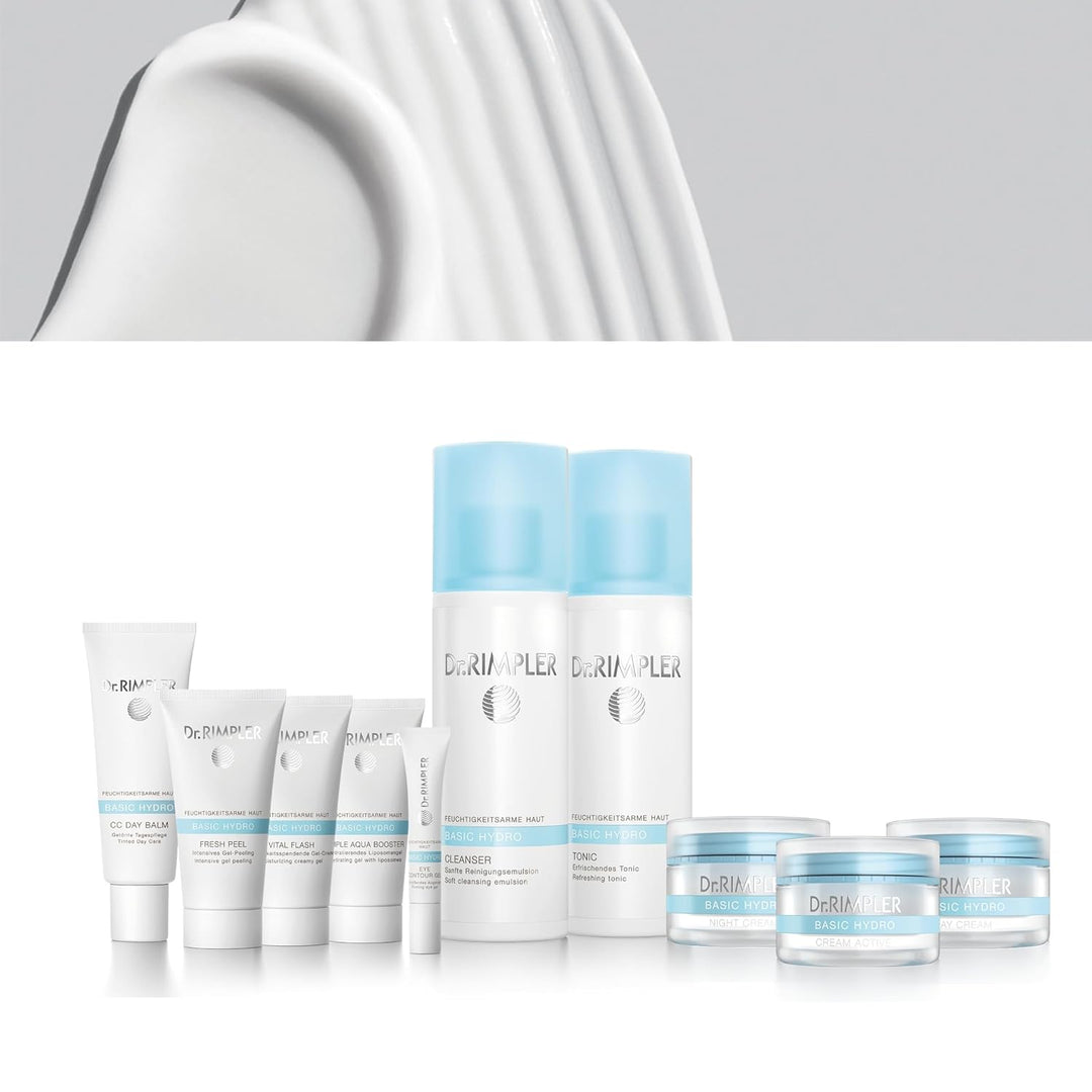 Dr. Rimpler Reichhaltige Gesichts-Creme "Basic Hydro Cream Active" I für trockene Haut I 24 -Stunden