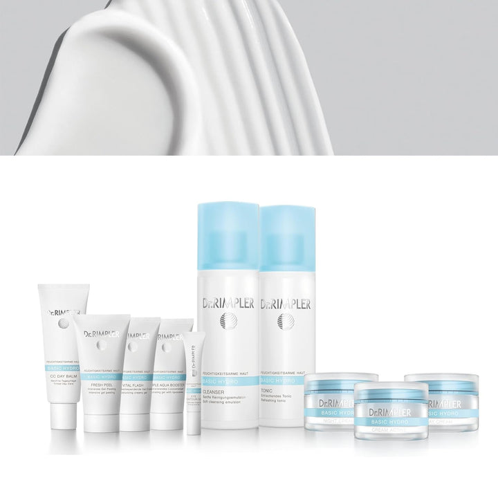 Dr. Rimpler Reichhaltige Gesichts-Creme "Basic Hydro Cream Active" I für trockene Haut I 24 -Stunden