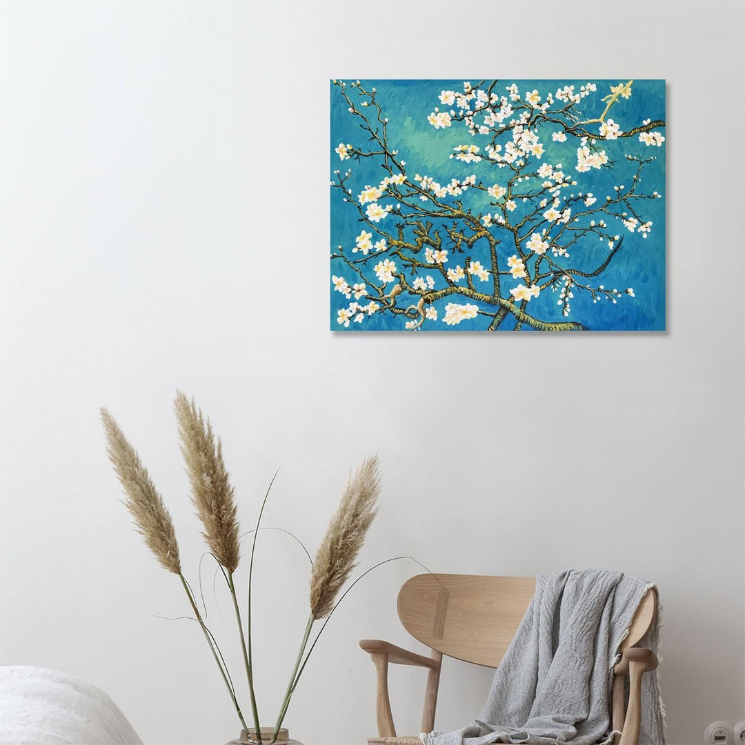Fokenzary Hand Painted Oil Painting on Canvas Vincent Van Gogh Classical Irises Reproduction Wall De
