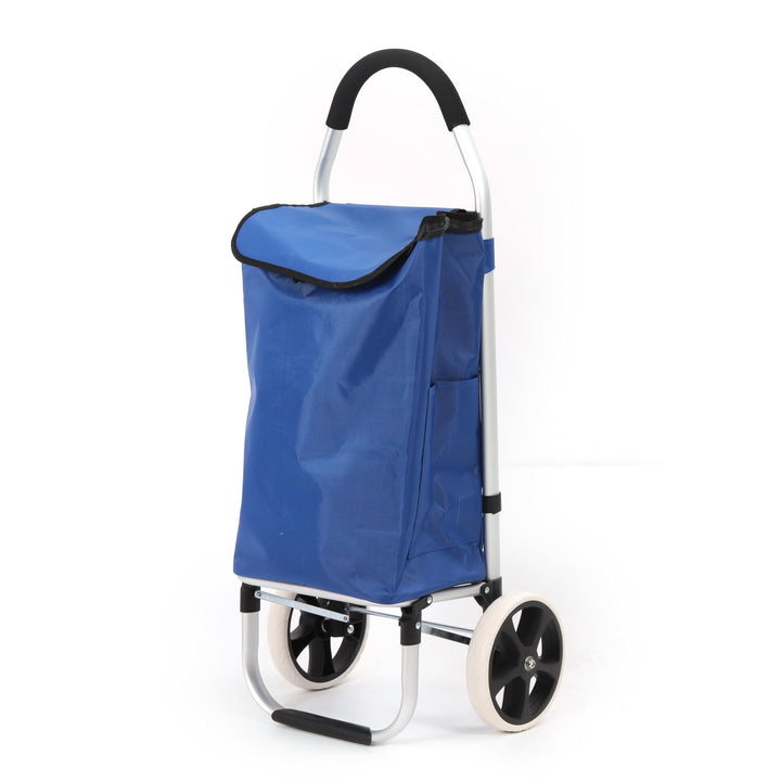 43.5Liter Aluminium Trolley Einkaufstrolley Klappbar, Shopping Trolley, Wasserabweisender Einkaufswa