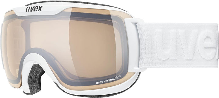 Uvex Unisex Downhill 2000 S V Skibrille (1er Pack) Einheitsgrösse white/silver-clear, Einheitsgrösse