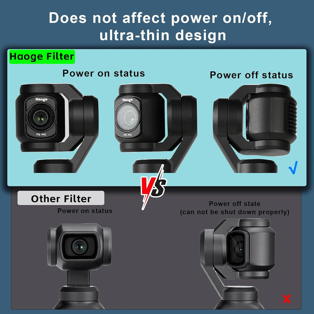 Haoge Pocket 3 Magnetisches 0,75-faches Weitwinkelobjektiv für DJI Osmo Pocket 3 Kameraobjektiv, erw