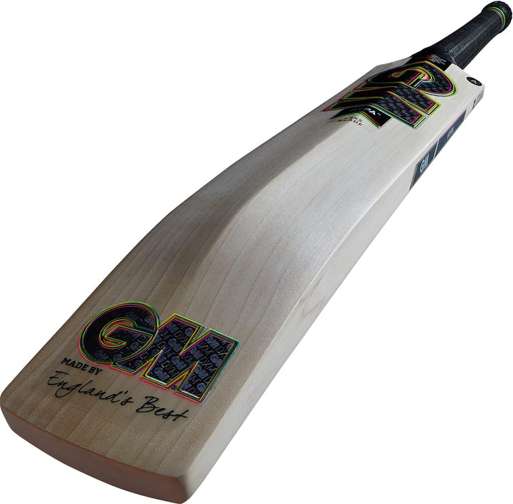 Gunn & Moore GM Cricketschläger | Hypa | English Willow | DXM, ToeTek und Now | L555 Klinge | erhält
