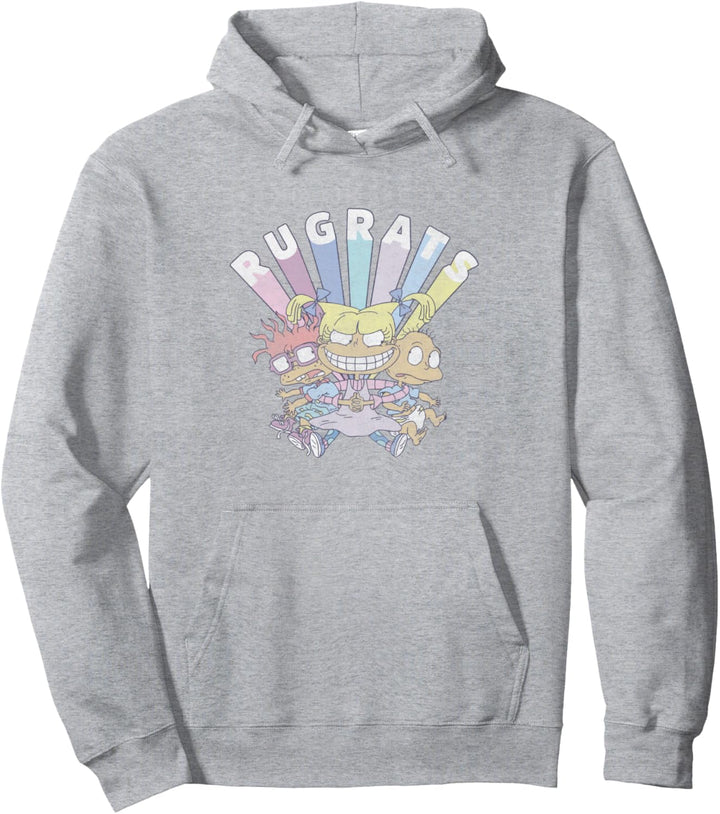 Rugrats Group Shot Faded Logo Pullover Hoodie
