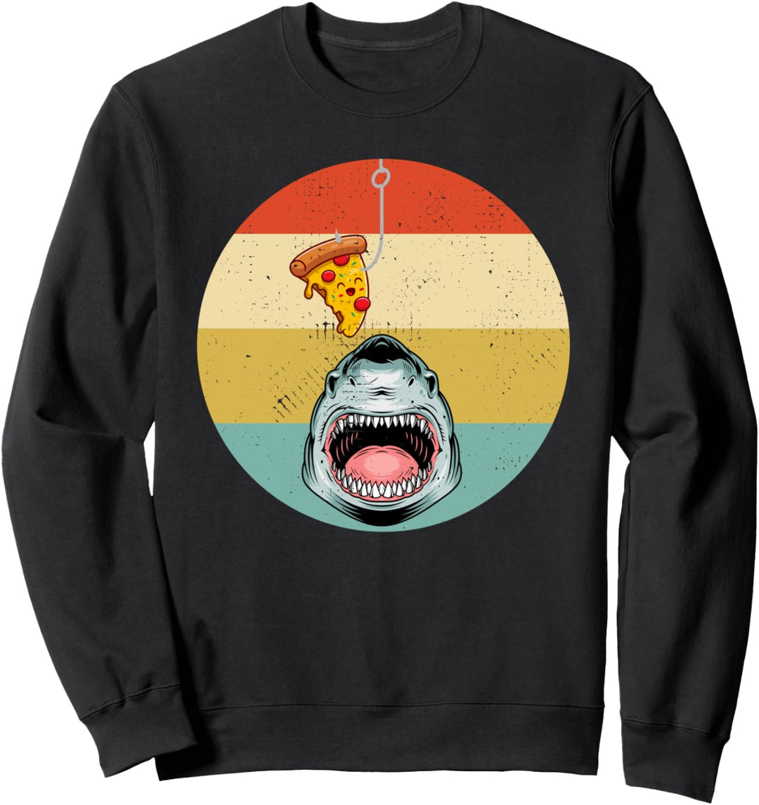 Hai Pizza Retro Vintage Pizzeria Fast Food Pizzabäcker Sweatshirt