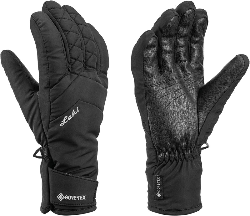 LEKI Damen Sveia GTX Handschuhe Skihandschuhe Fingerhandschuhe EU 6 Schwarz, EU 6 Schwarz