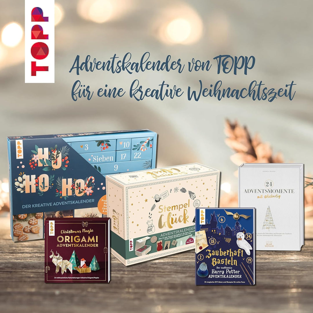 Adventskalender Stempel-Glück. Mit mehr als 24 Stempeln, Anleitungsbuch und weiterem Zubehör
