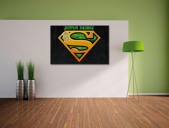Super organic Black Format: 100x70auf Leinwand, XXL riesige Bilder fertig gerahmt mit Keilrahmen, Ku