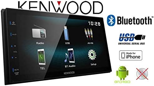 Kenwood DMX120BT Digital Media Receiver mit 17,3 cm Hochglanz-Touchpanel, Bluetooth, Android USB-Mir