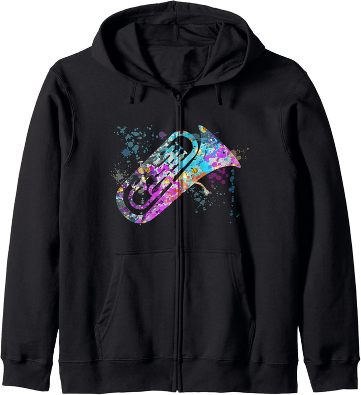Euphonium Instrument Silhouette Euphoniums Kapuzenjacke