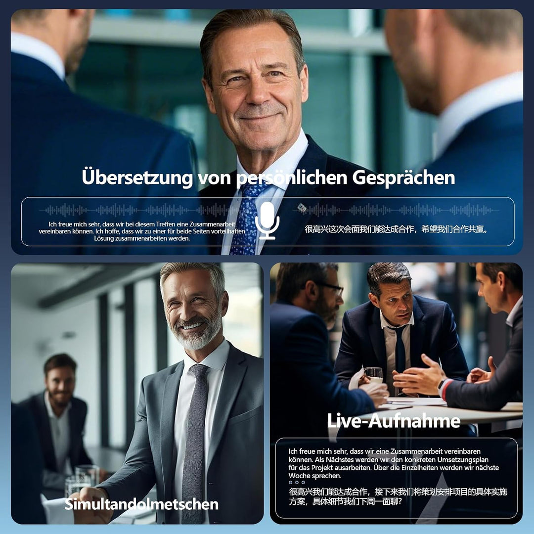 KI Übersetzung Ohrbüter Echtzeit 164 Sprache Übersetzer Ohrbüter,Audifonos Traductores Inglés Españo