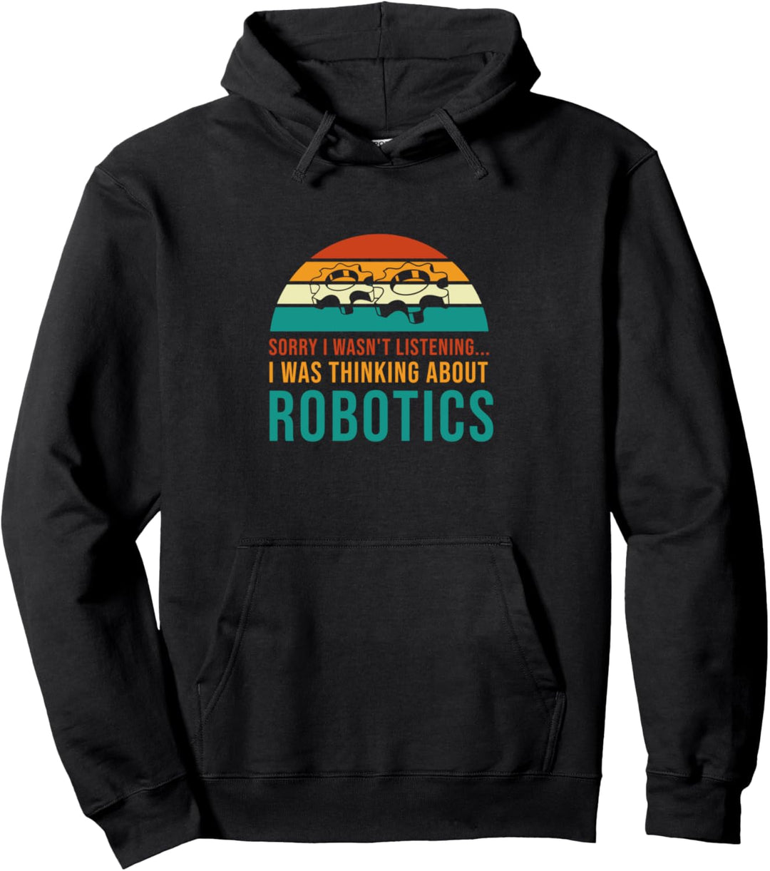 Nachdenken über Robotik Mechaniker Ingenieur Roboter Pullover Hoodie
