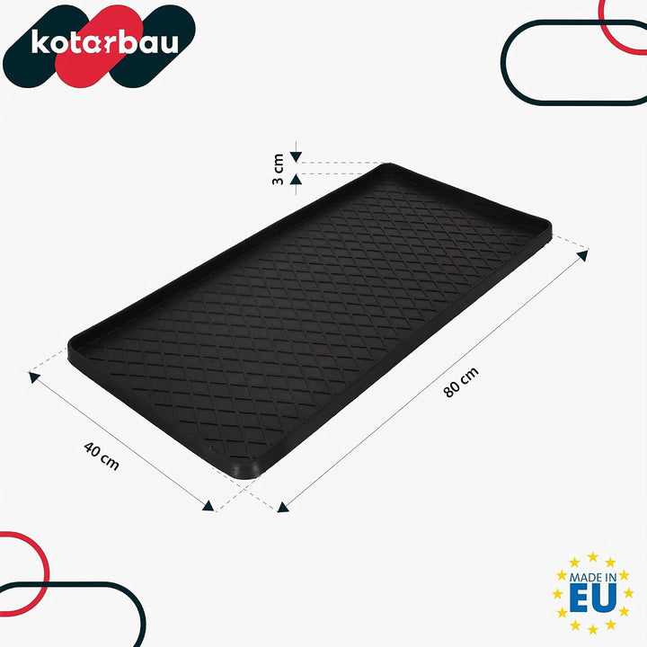 KOTARBAU® 2er Set Schuhabtropfschale - 40 x 80 cm - Abtropfmatte für Schuhe - Schuhablage für Herbst