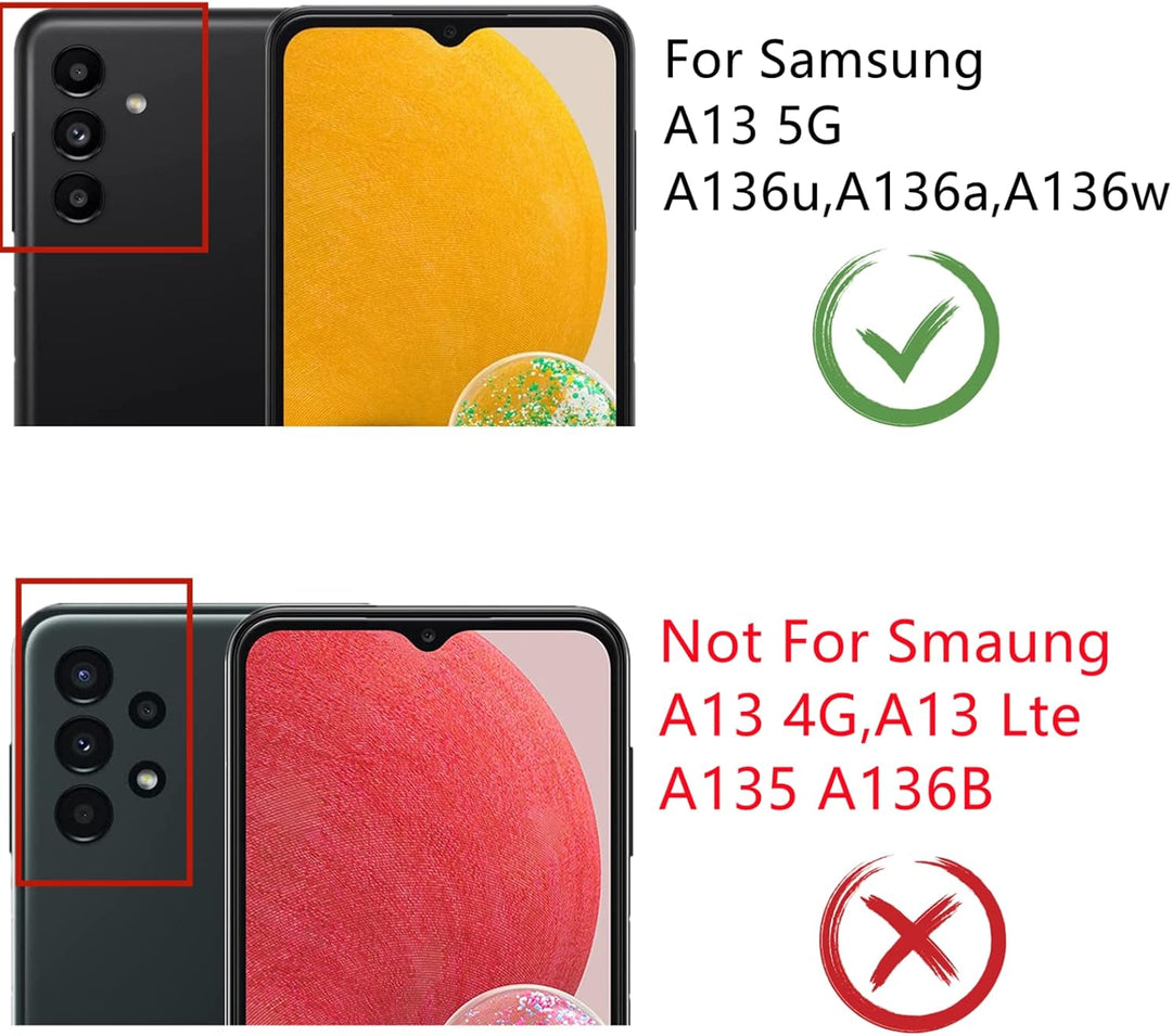 Ersatzbildschirm für Samsung Galaxy A13 5G mit Rahmen für Samsung A13 a136u S136dl a136a a136w Telef