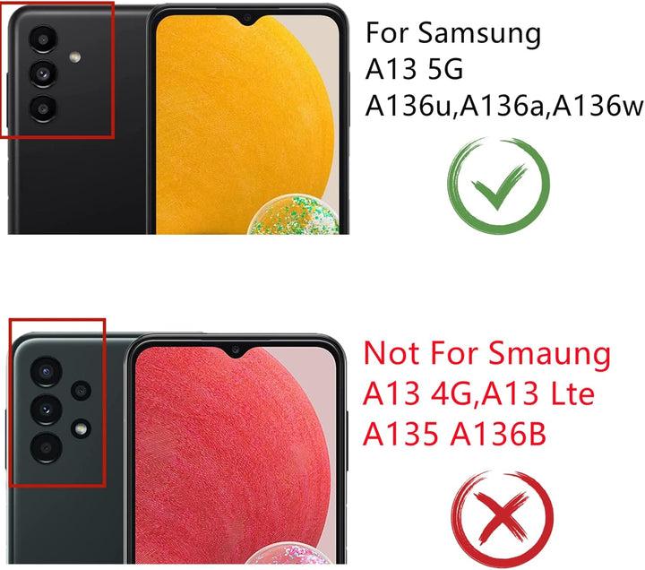 Ersatzbildschirm für Samsung Galaxy A13 5G mit Rahmen für Samsung A13 a136u S136dl a136a a136w Telef