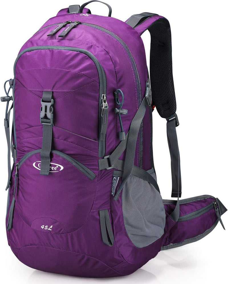 G4Free 45L Wanderrucksäcke mit Regenschutz Wasserdicht Trekkingrucksack Reiserucksack Outdoor Campin