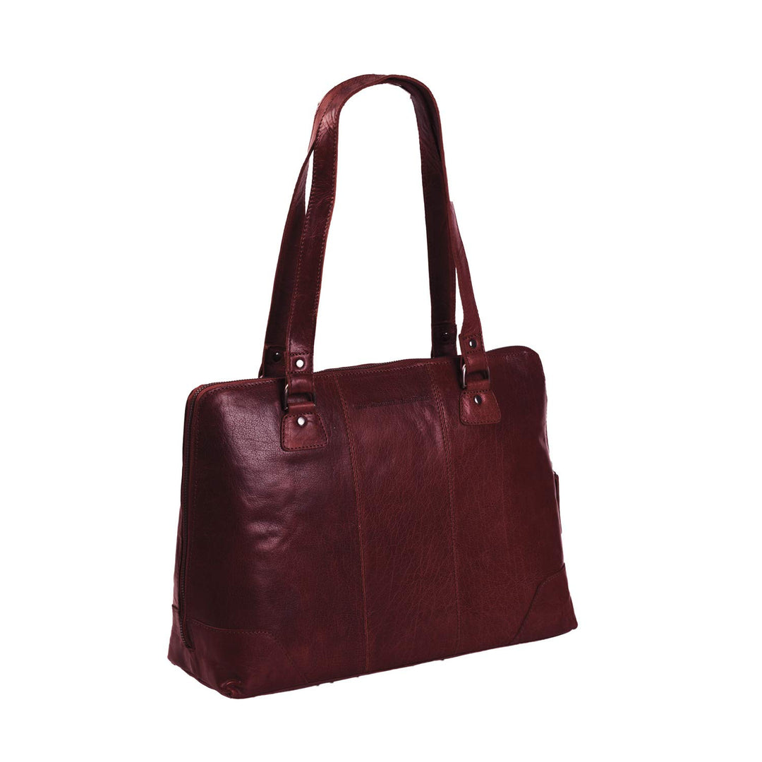 The Chesterfield Brand Antique Buff Resa Schultertasche Leder 38 cm Laptopfach