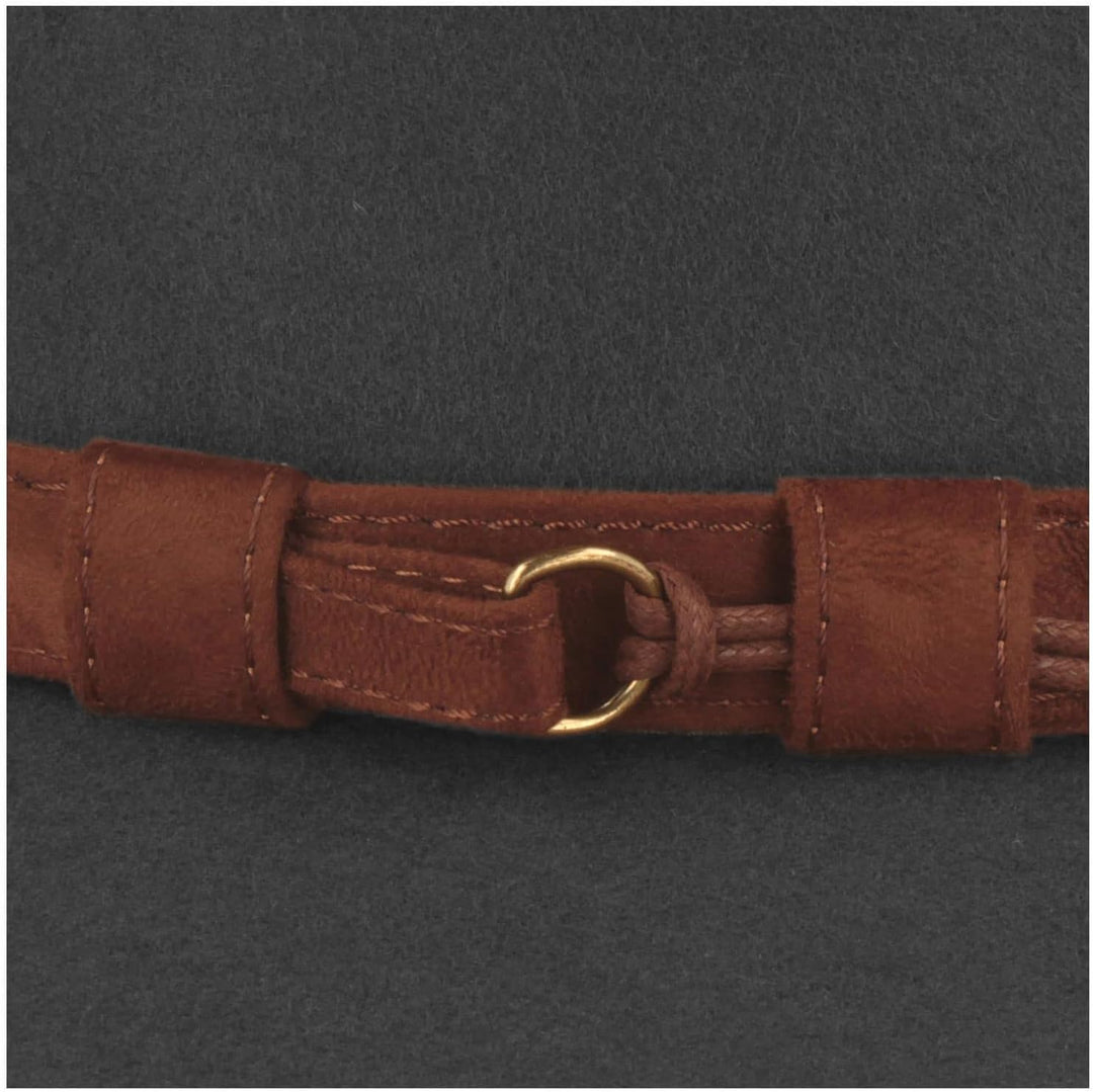 Breiter Rollbarer Outdoor Filzhut Trekkinghut 100% Wolle Hut Wasserabweisend Faltbar Ledergarnitur H