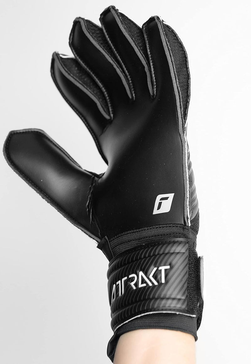 Reusch Herren Attrakt Unisex Torwarthandschuhe mit Aussennaht Schnitt und Solid Belag, Geeignet für