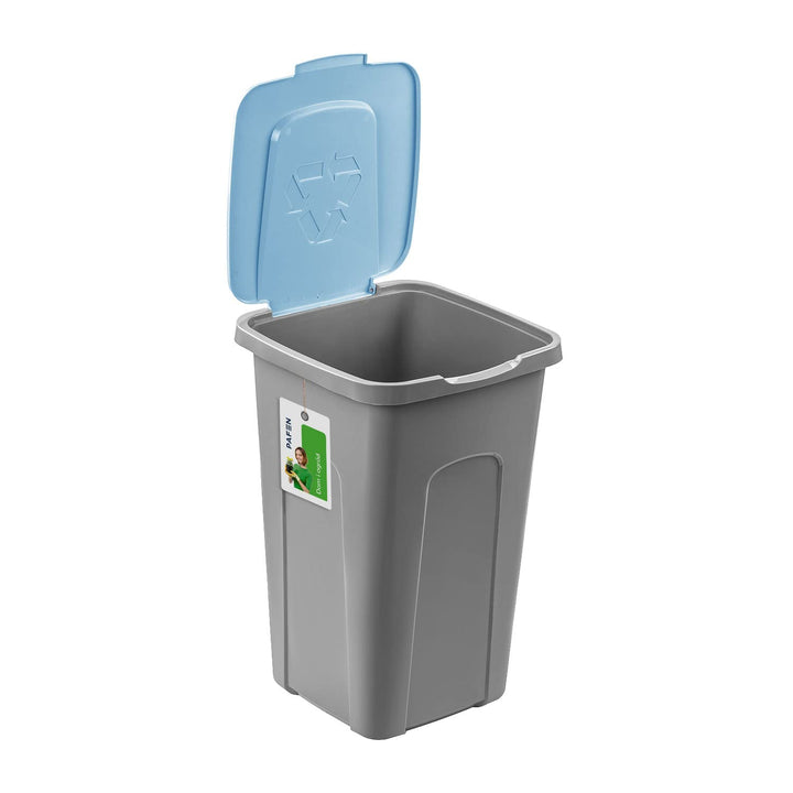PAFEN Grosser Mülleimer 50l mit Deckel – 3er Set Abfallbehälter 550 x 365 x 370mm - Abfalleimer für