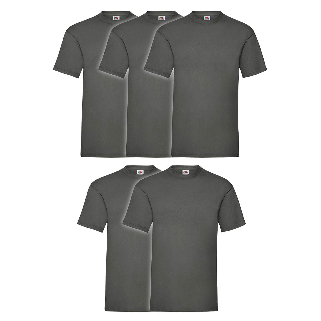 Fruit of the Loom Herren T-Shirt (5er oder 10er Pack) XXL Graphit, XXL Graphit