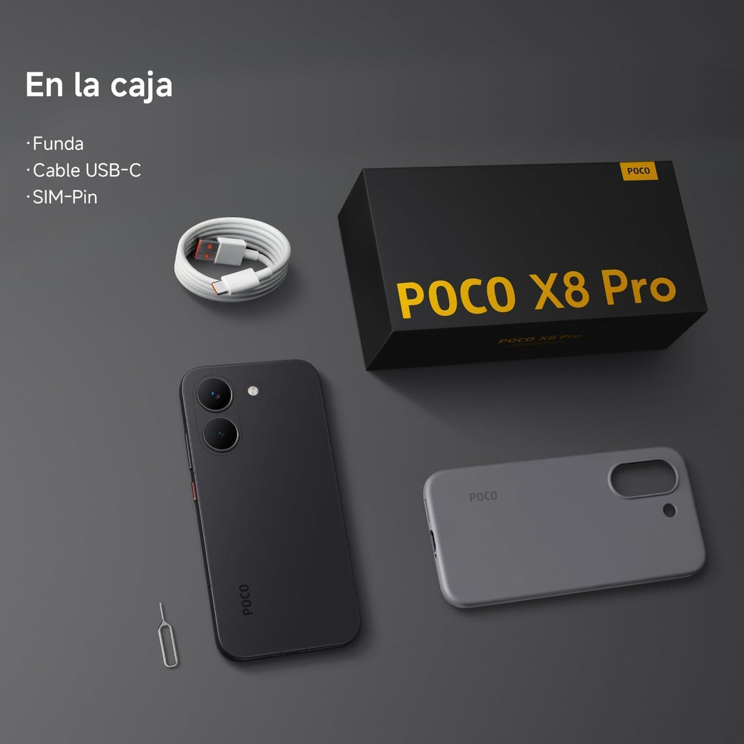 XIAOMI Poco X8 Pro Smartphone 8GB+512GB, Dimensity 8500-Ultra Prozessor, 6500mAh Akku, Ultra-helles