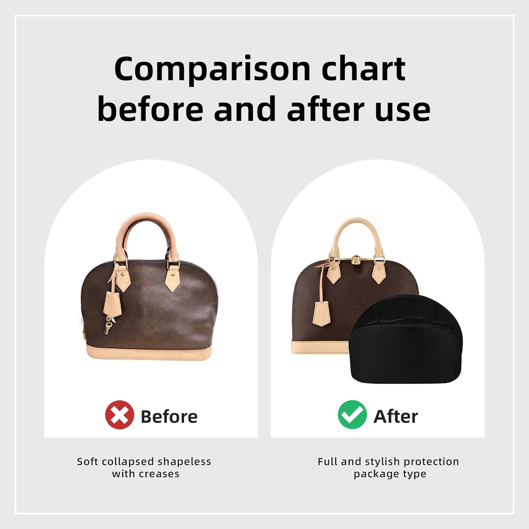 DGAZ Taschen Organizer Einsatz, Seide Innentasche für Alma BB/PM/MM, Leicht Taschenorganizer Shaper