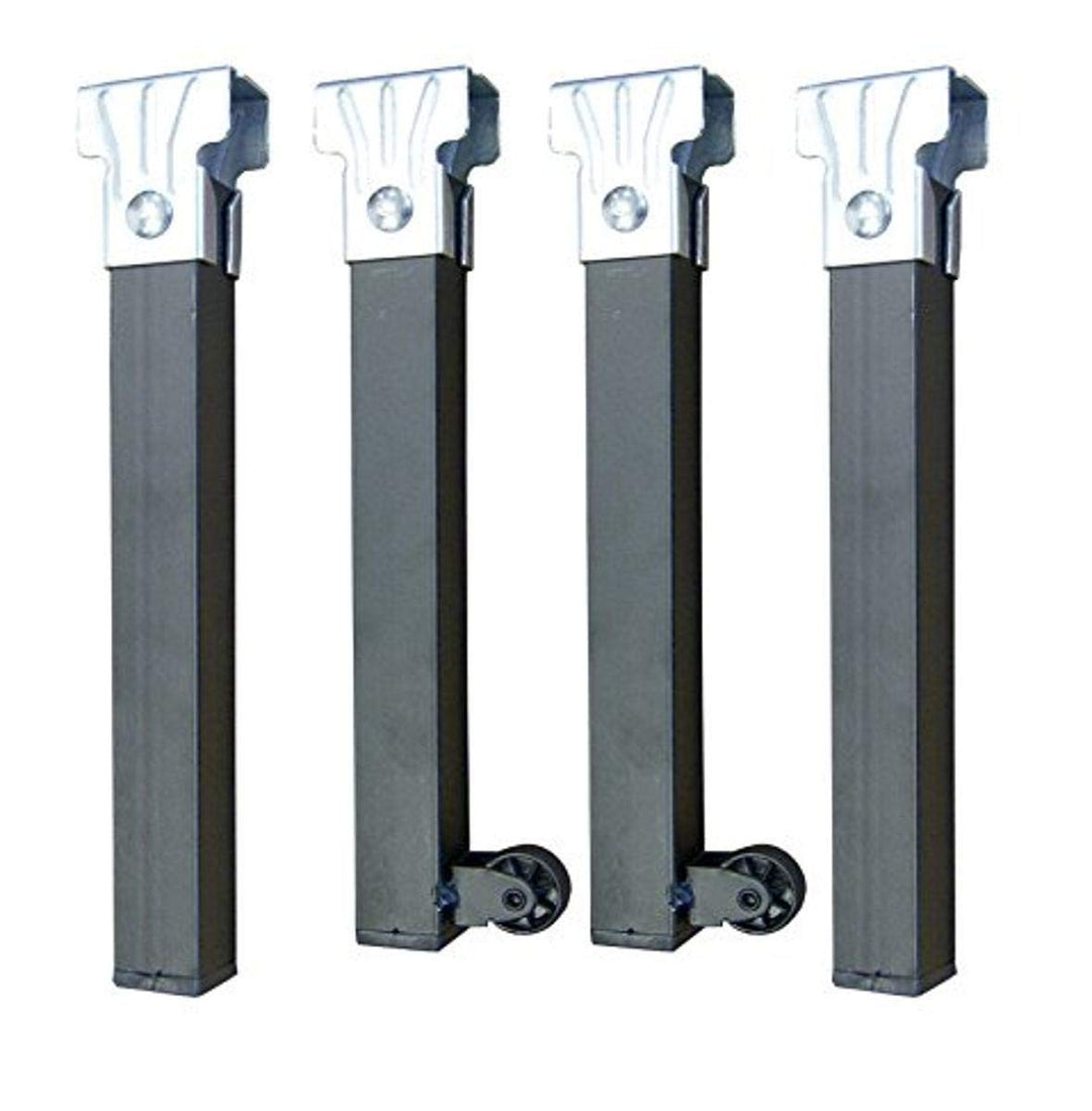 IMEX EL ZORRO Set mit 4 Lattenrosten mit Rollen, Metall, neutral, 39x5x3 cm