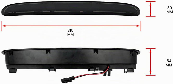 njssjd LED Dritte Bremsleuchte Zentrale High Mount Bremsleuchte für 2009-2015 O-pel (Opel) Astra J,