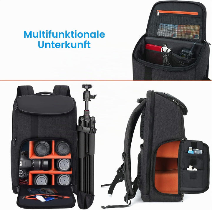 MOSISO Kamera Rucksack 17,3 Zoll, DSLR/SLR/Spiegellose Tasche Grosse Männer/Frauen Fotografie Kamera